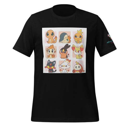 Pokemon Bundle Fire Type Stater T-Shirt